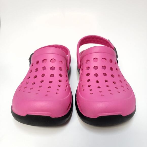 Joybees Clog Shoes Size Womens 9 Mens 7 Pink Black Slip On Shoe​ - Picture 2 of 12